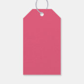 Halloween Bruidsdouche Roze Pompoen Bedankt Cadeaulabel (Achterkant)