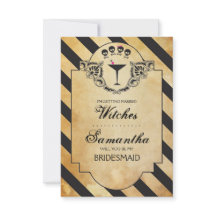 Halloween bruidsmeisje voorstel uit te nodigen ~ g