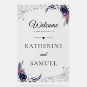 Halloween Bruiloft Acryl Welkom Bord (Voorkant)