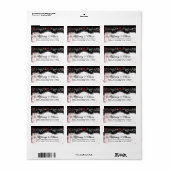 Halloween Bruiloft Bloed Splatter Adres Label (Full Sheet)