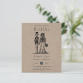 Halloween bruiloft Cartoon bruid bruidegom handget (Staand voorkant)