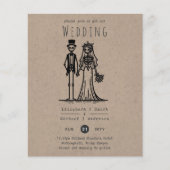 Halloween bruiloft Cartoon bruid bruidegom handget (Voorkant)