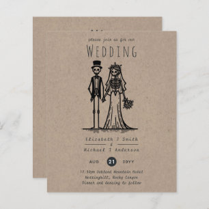 Halloween bruiloft Cartoon bruid bruidegom handget