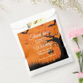 Halloween bruiloft dank u enge boom uw namen bedankzakje (Gezegeld)