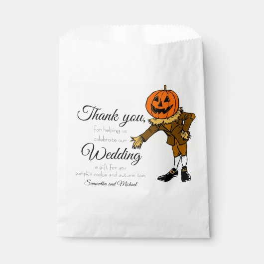 Halloween bruiloft dank u geschenk tas aangepaste bedankzakje (Voorkant)
