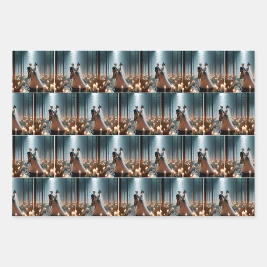 Halloween bruiloft dans inpakpapier vel (Voorkant 3)