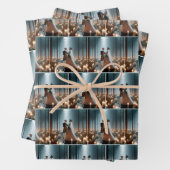 Halloween bruiloft dans inpakpapier vel (In situ)