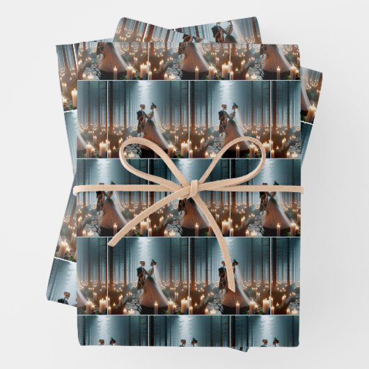 Halloween bruiloft dans inpakpapier vel (In situ)