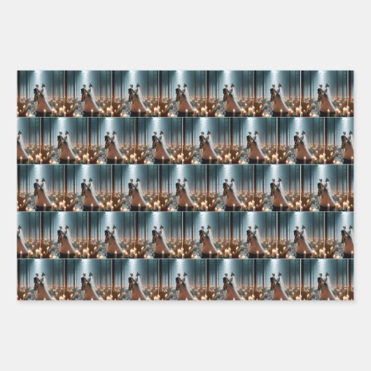 Halloween bruiloft dans inpakpapier vel (Voorkant)