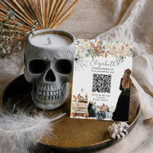 Halloween Bruiloft Feest Registratie QR Code