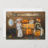 Halloween bruiloft foto Vrijgezellenfeest Kaart (Voorkant)