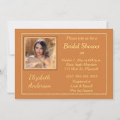 Halloween bruiloft foto Vrijgezellenfeest Kaart (Achterkant)