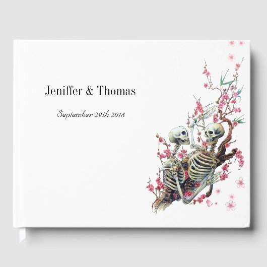 Halloween bruiloft gastenboek (Voorkant)