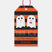 Halloween bruiloft giveaway Dank u Label Cadeaulabel (Voorkant)