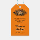 Halloween Bruiloft Gothic Bold Love Dank je Label Cadeaulabel (Voorkant)