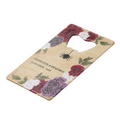 Halloween bruiloft gunst creditkaart flessenopener (Voorkant Gekanteld)