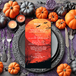 Halloween bruiloft Jubileum verjaardagsfeest Menu