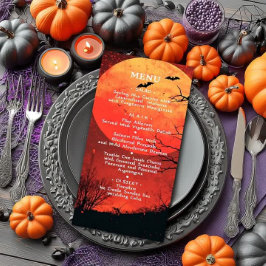 Halloween bruiloft Jubileum verjaardagsfeest Menu