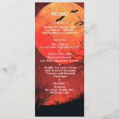 Halloween bruiloft Jubileum verjaardagsfeest Menu (Voorkant)