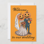 Halloween Bruiloft  Kaart (Voorkant)