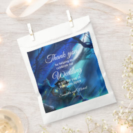 Halloween bruiloft middernacht dank u namen toevoe bedankzakje