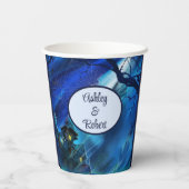 Halloween Bruiloft Namen Personaliseren Warm Koud  Papieren Bekers (Achterkant)