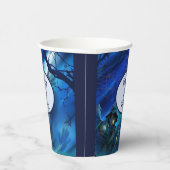 Halloween Bruiloft Namen Personaliseren Warm Koud  Papieren Bekers (Rechts)