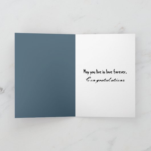 Halloween bruiloft paar kaart (Binnen)