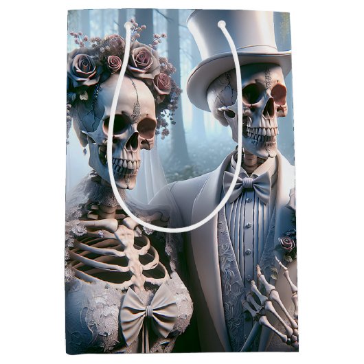 Halloween bruiloft paar medium cadeauzakje (Voorkant)