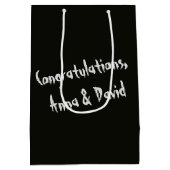 Halloween bruiloft paar medium cadeauzakje (Achterkant)