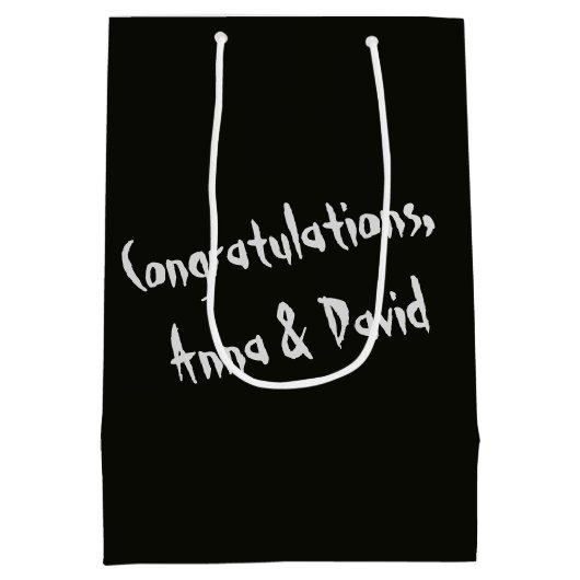 Halloween bruiloft paar medium cadeauzakje (Achterkant)