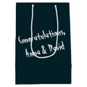 Halloween bruiloft paar medium cadeauzakje (Achterkant)