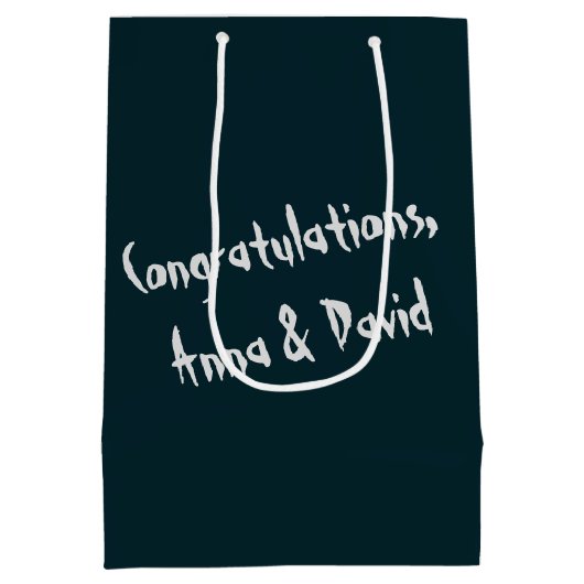 Halloween bruiloft paar medium cadeauzakje (Achterkant)