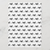 Halloween bruiloft platte menukaart (Achterkant)