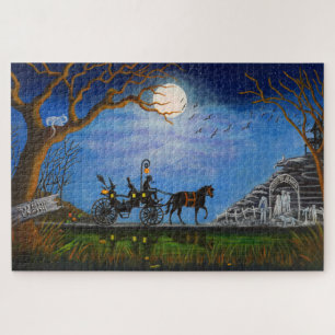 Halloween bruiloft puzzle legpuzzel