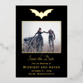 Halloween Bruiloft Save The Date Folie Uitnodiging (Voorkant)