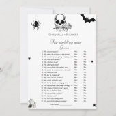 Halloween Bruiloft schoen spel bachelorette spel K Aankondiging (Voorkant)
