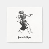 Halloween bruiloft servetten (Voorkant)