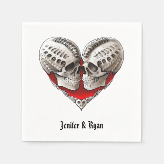 Halloween bruiloft servetten (Voorkant)