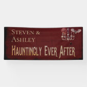 Halloween Bruiloft Spandoek (Horizontaal)