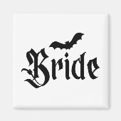 Halloween bruiloft Spooky bruid bruidegom paar Mat Magneet (Voorkant)