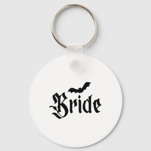 Halloween bruiloft Spooky bruid bruidegom paar Mat Sleutelhanger