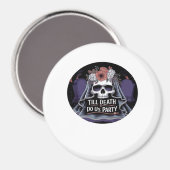 Halloween bruiloft Spooky bruiloft Halloween Party Magneet (Voorkant / Achterkant)
