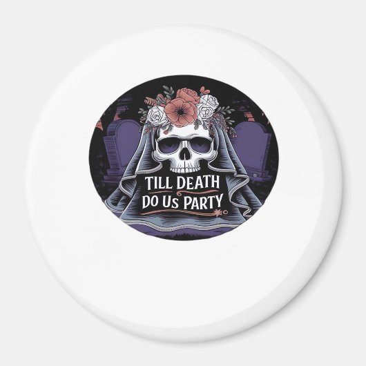 Halloween bruiloft Spooky bruiloft Halloween Party Magneet (Voorkant)