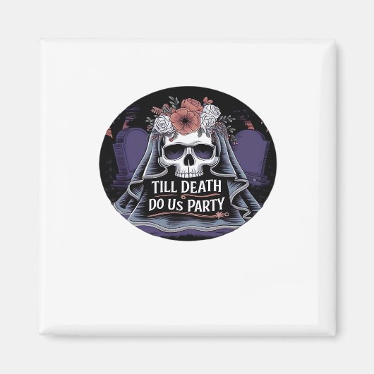 Halloween bruiloft Spooky bruiloft Halloween Party Magneet (Voorkant)