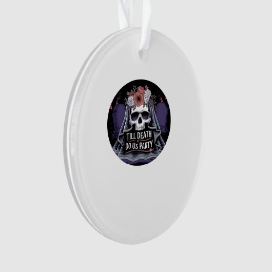 Halloween bruiloft Spooky bruiloft Halloween Party Ornament (voorkant)