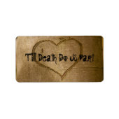 Halloween bruiloft sticker tot Dill Death Do ons P (Voorkant)