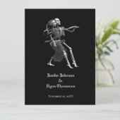 Halloween bruiloft uitnodiging (Staand voorkant)