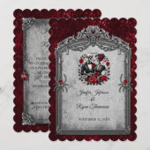 Halloween bruiloft uitnodiging (Voorkant / Achterkant)