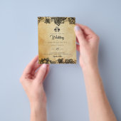 Halloween bruiloft uitnodigingen budget flyer (Hand)